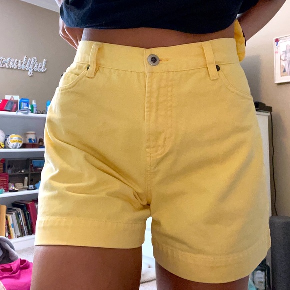Vintage Yellow Jean Shorts! - Picture 2 of 12